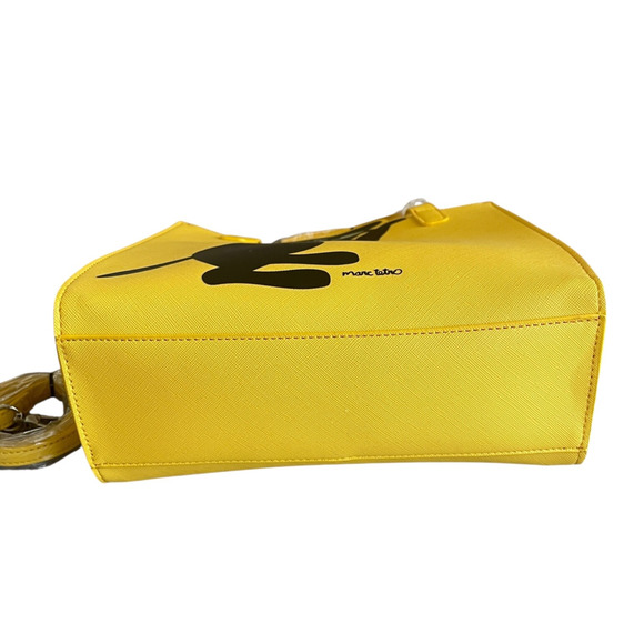MARC TETRO Dachshund Yellow Mini Lunch Tote Shoulder Handbag Dog Lover Purse NWT - Picture 7 of 10